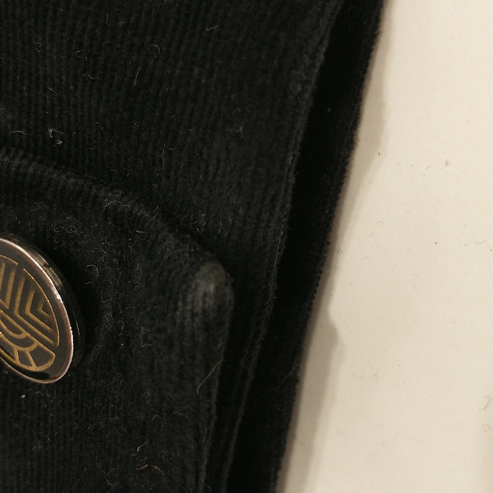 Vintage Designer Black Jacket Louis Feraud Paris Tailored Velvet Fitted Short - Picture 12 of 16